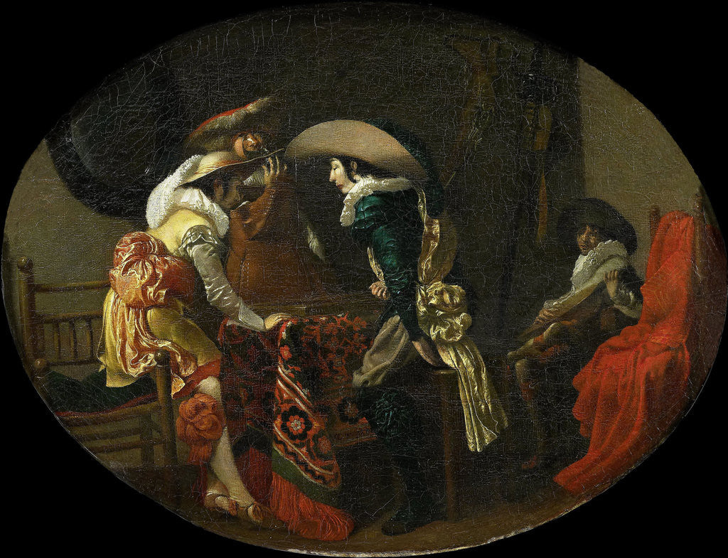 Detail of Trictrac Players by Willem Cornelisz. Duyster