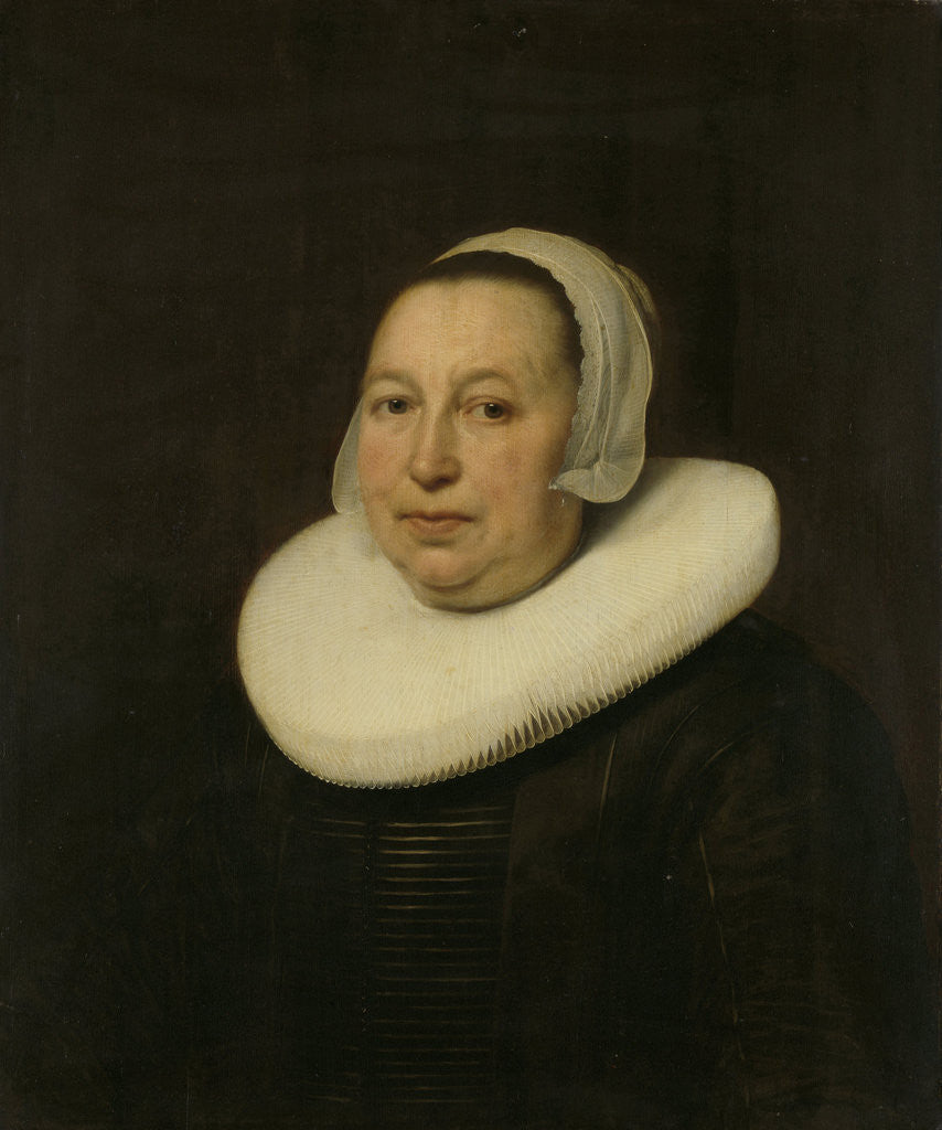 Detail of Portrait of Maria Pietersdr de Leest, Wife of Samuel van Lansbergen by Bartholomeus van der Helst