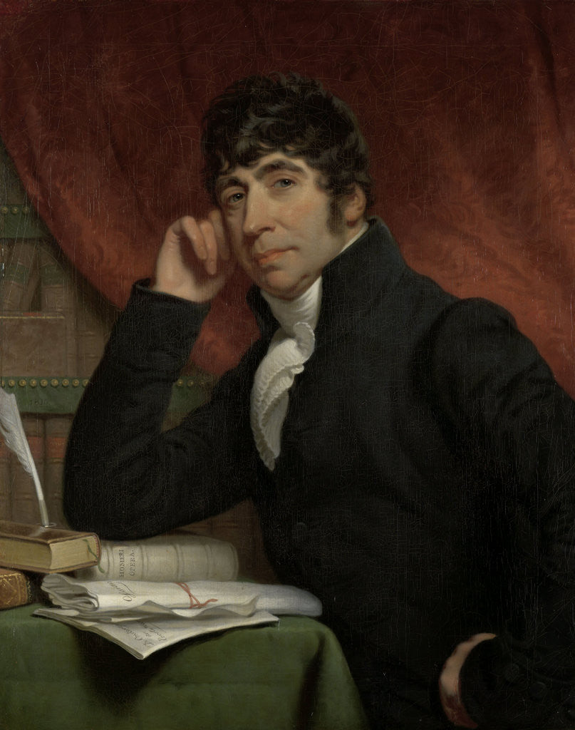 Detail of Portrait of Willem Bilderdijk by Charles Howard Hodges