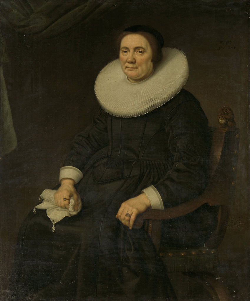 Detail of Portrait of a woman by Hercules Sanders