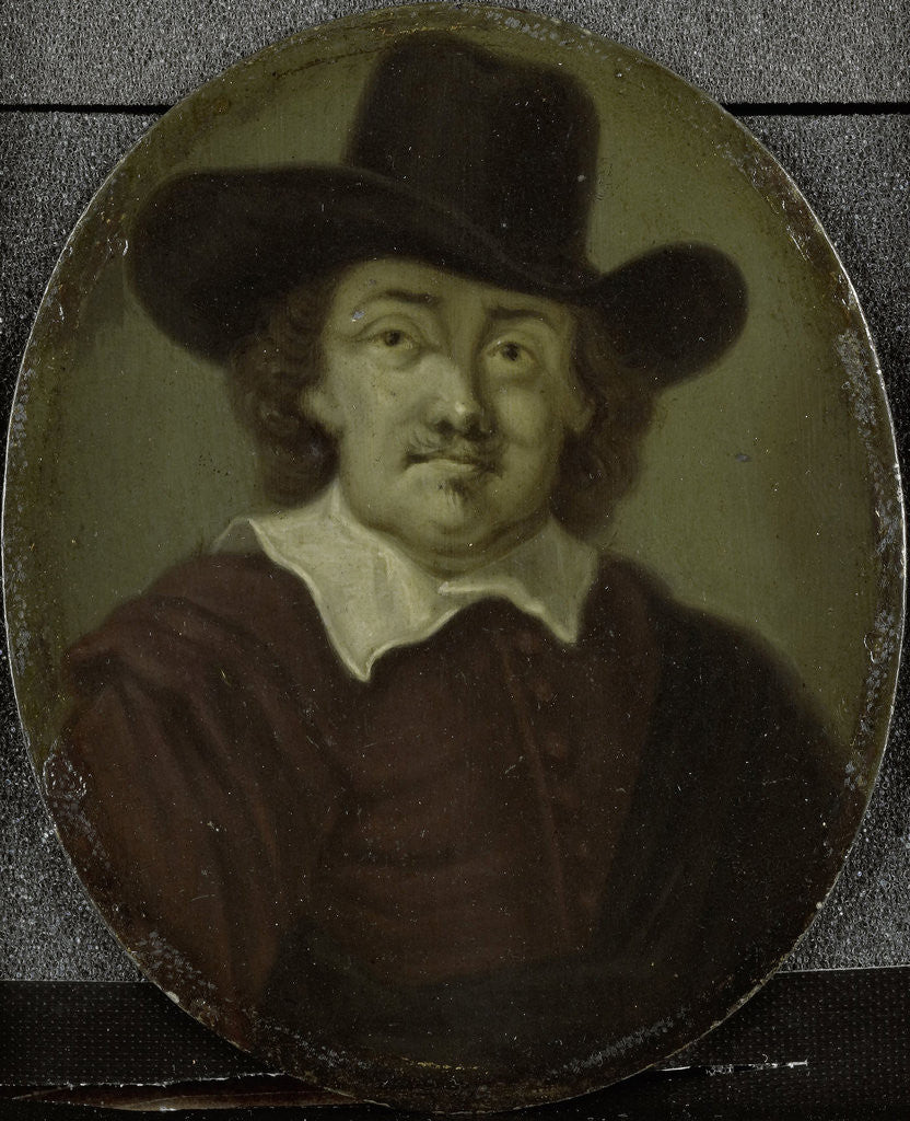 Detail of Portrait of Jeremias de Decker, Poet in Amsterdam by Arnoud van Halen