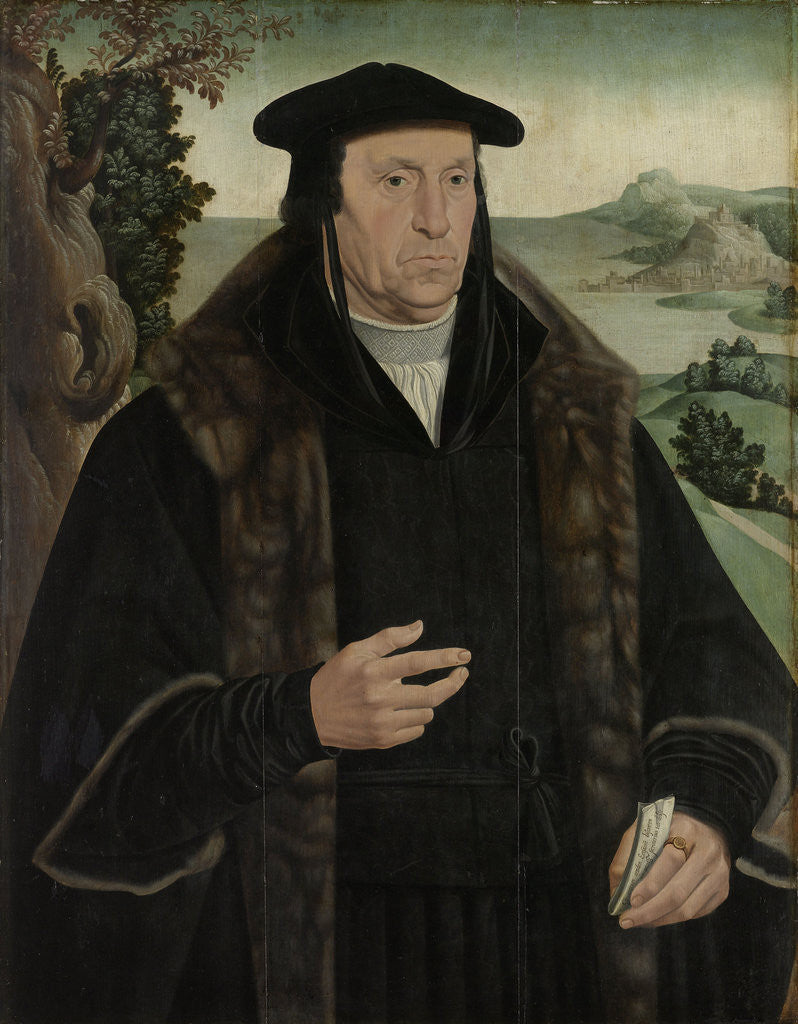 Detail of Portrait of Cornelis Aerentsz van der Dussen by Anonymous