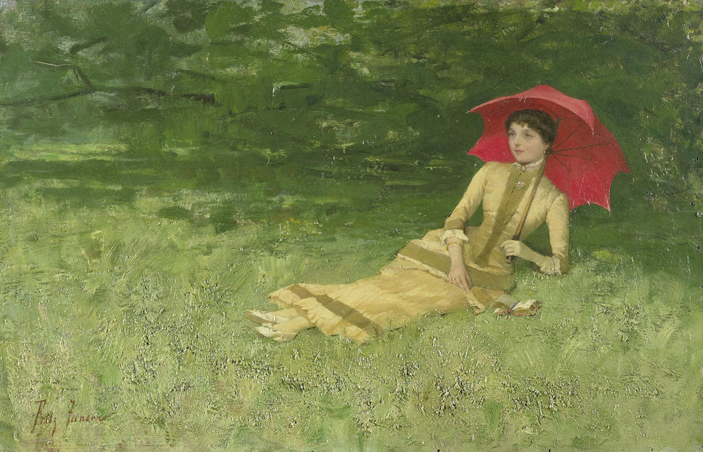 Detail of Summer afternoon by Frits Jansen