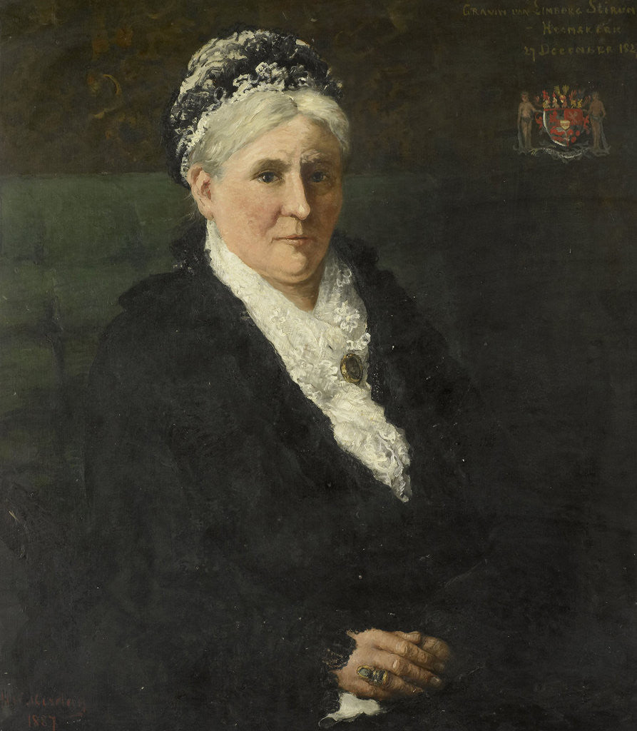 Detail of Maria Hermina Heemskerk by Hendrik Willem Mesdag