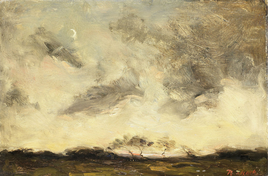 Detail of Evening sun by Rudolf Jurriaan Stephanus Haak