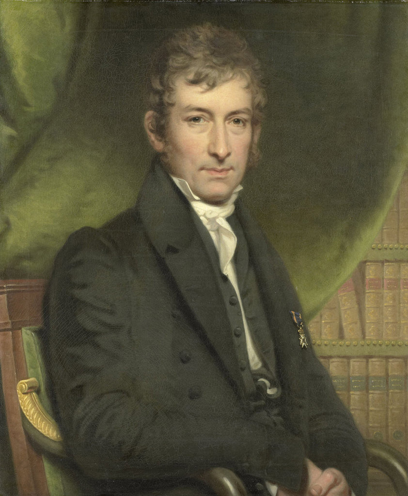 Detail of Portrait of Johan Fraser by Charles Howard Hodges