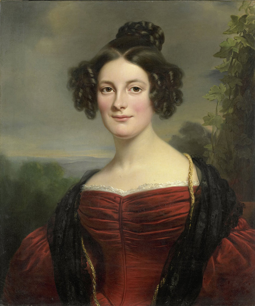 Detail of Catharina Annette Fraser by Jan Adam Kruseman