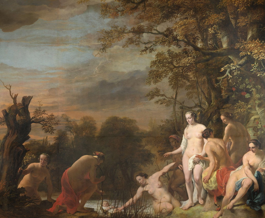 Detail of Pharoah's Daughter Finding Moses in the Reed Basket by Ferdinand Bol