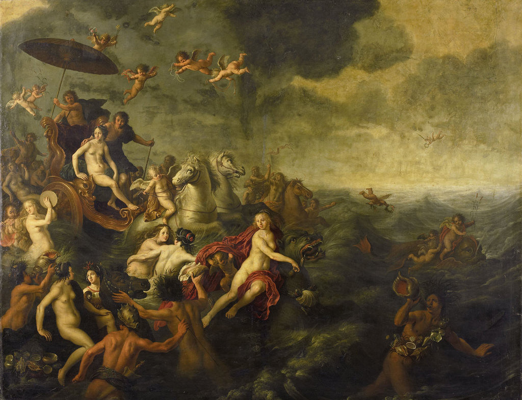 Detail of Galatea and Acis by Adriaen van Nieulandt I