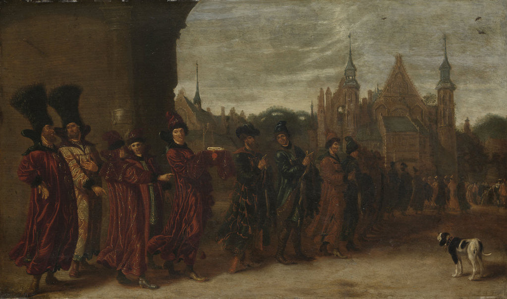 Envoys of the Czar of Muscovy Going to the Assembly of the States General, 4 November 1631 by Sybrand van Beest