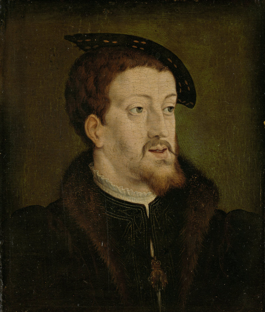 Detail of Portrait of Charles V, Holy Roman Emperor by Anonymous