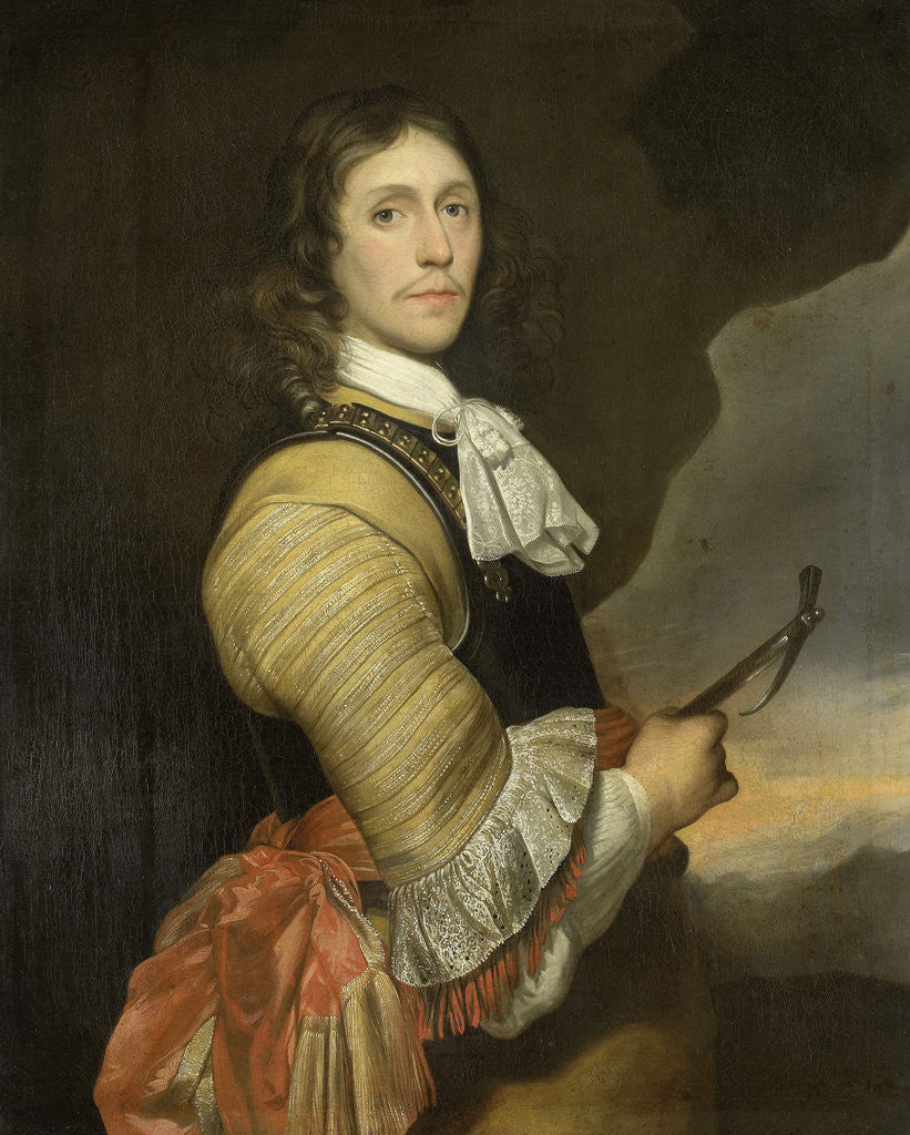 Detail of Portrait of a Captain by Nicolaas Wieringa