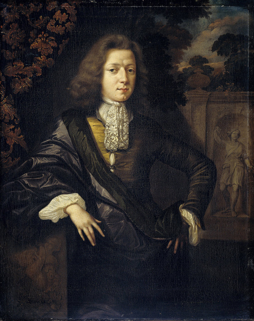 Detail of Portrait of Johan van Bochoven, Adviser to the Court of Flanders by Daniël Haringh