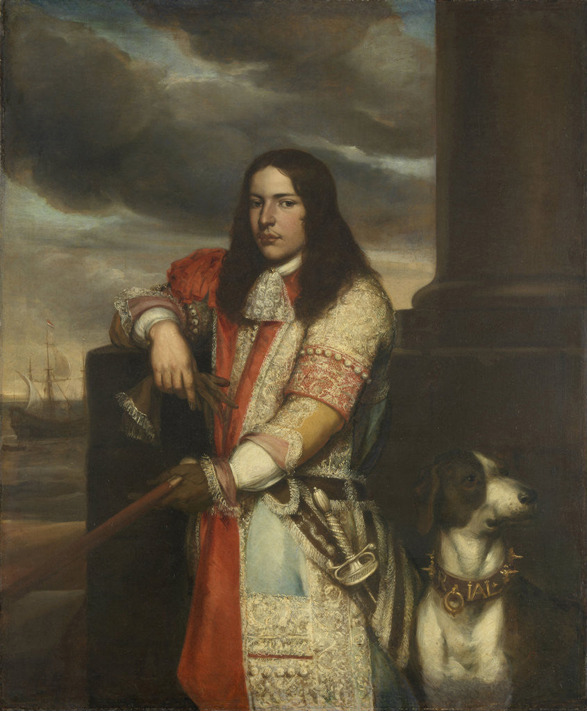 Detail of Portrait of Vice-Admiral Engel de Ruyter, Son of Michiel Adriaensz de Ruyter by Jan Andrea Lievens