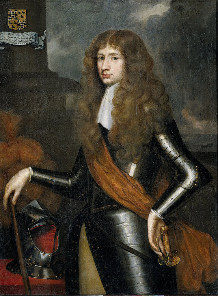 Detail of Portrait of Cornelis van Aerssen, Lord of Sommelsdijk, Governor of Suriname from 1683 by Anonymous