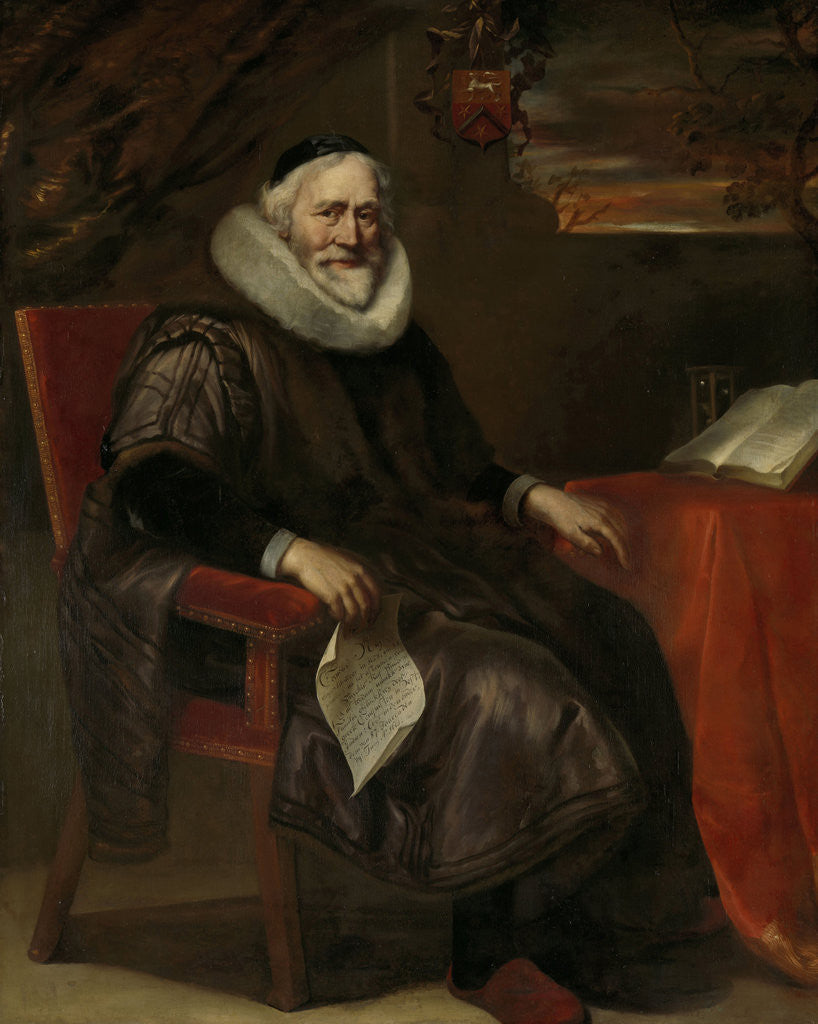Detail of Cornelis Nuyts, Amsterdam merchant, The Netherlands by Jürgen Ovens