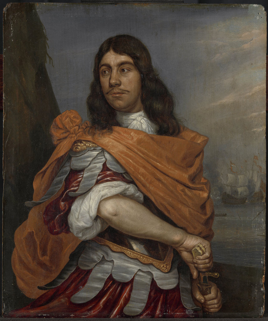 Detail of Portrait of Lieutenant-Admiral Cornelis Tromp in Roman Costume by Abraham Evertsz. van Westerveld