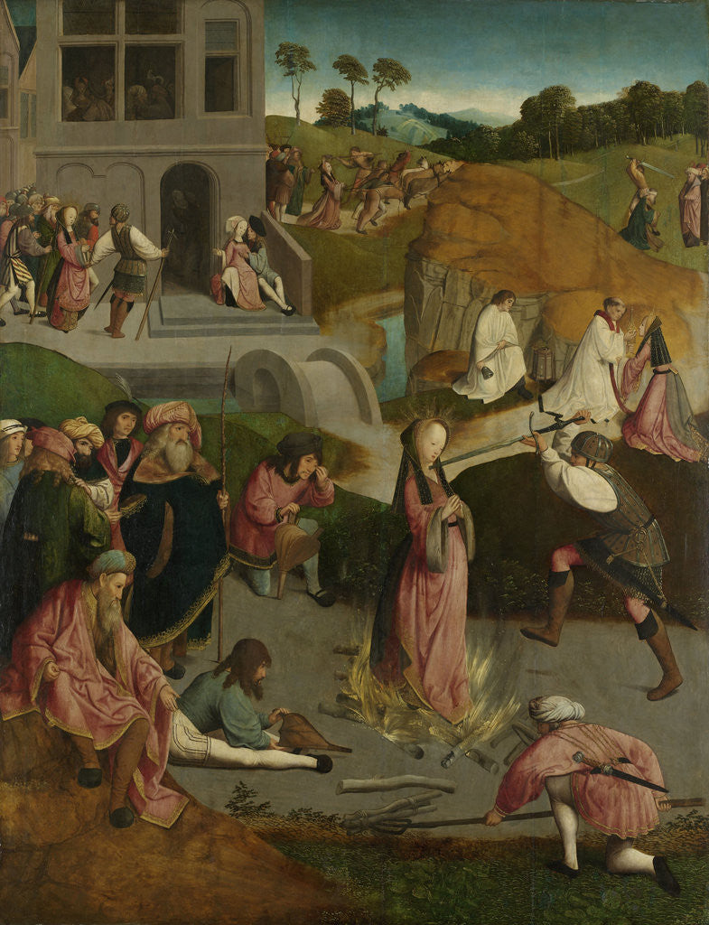 Detail of The Martyrdom of Saint Lucy by Master of the Figdor Deposition
