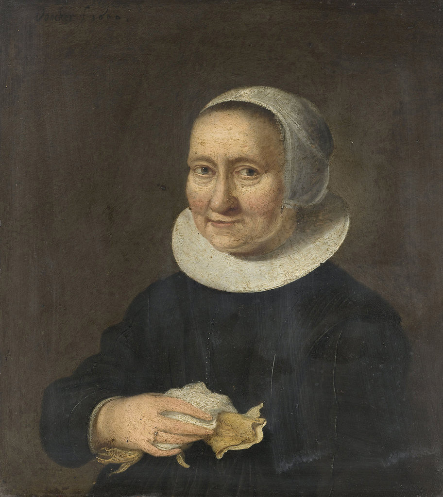 Detail of Portrait of a Woman by Herman Meynderts Doncker