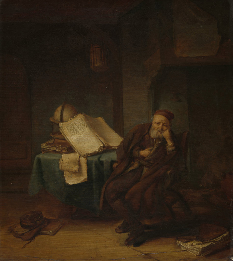 Detail of Philosopher in his Study by Jacob van Spreeuwen
