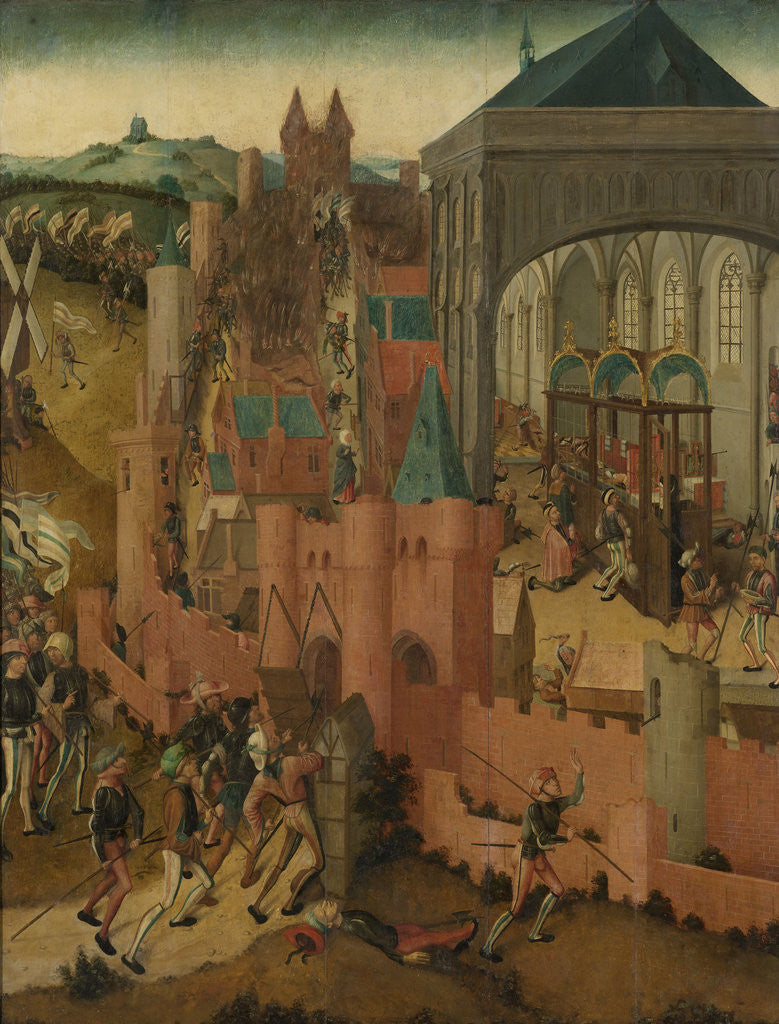 Detail of The Siege of Rhenen, The Netherlands by Master of Rhenen