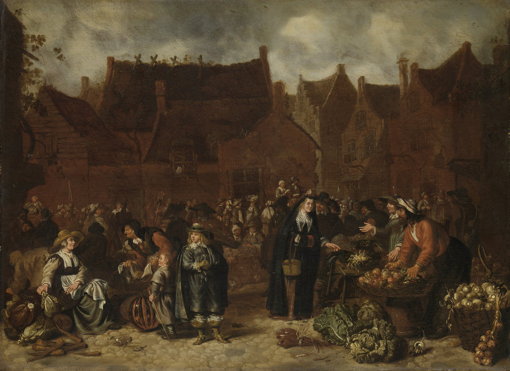 Detail of Vegetable Market by Sybrand van Beest
