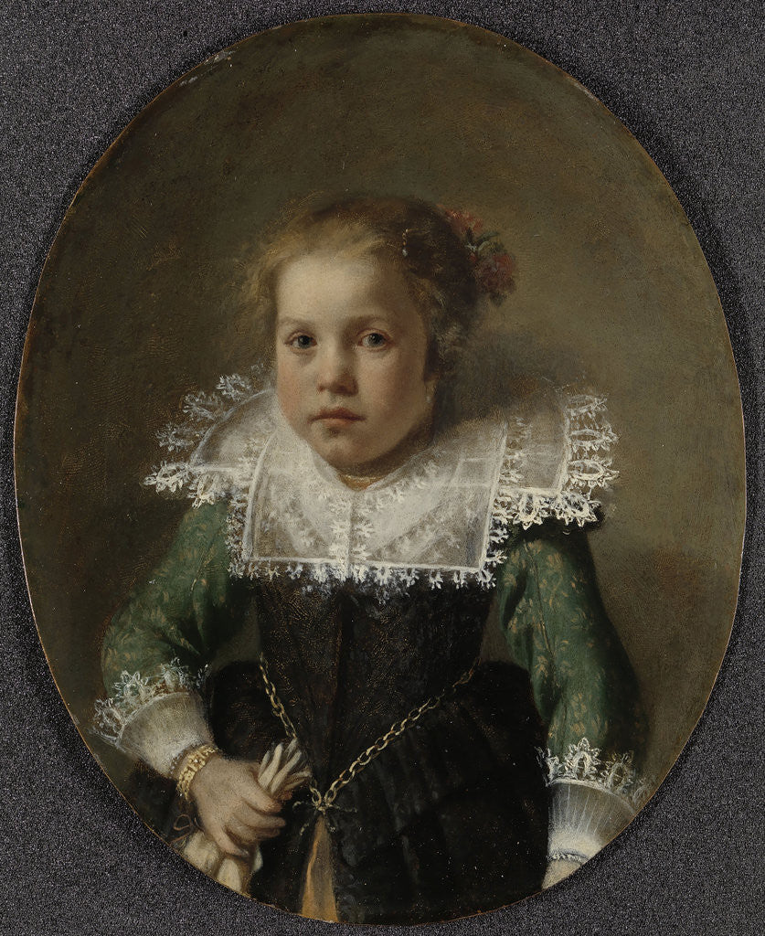 Detail of Portrait of Maria Cornelisdr van Esch by Anonymous
