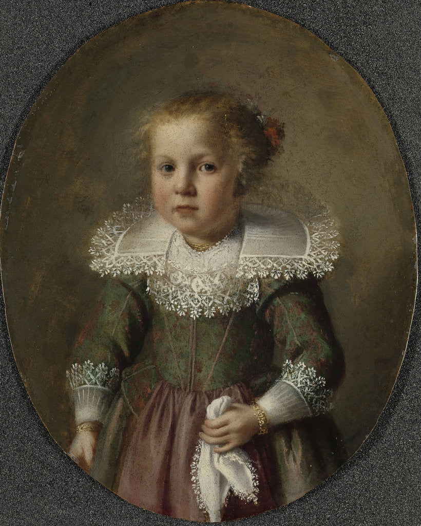 Detail of Portrait of Josina Cornelisdr van Esch by Anonymous