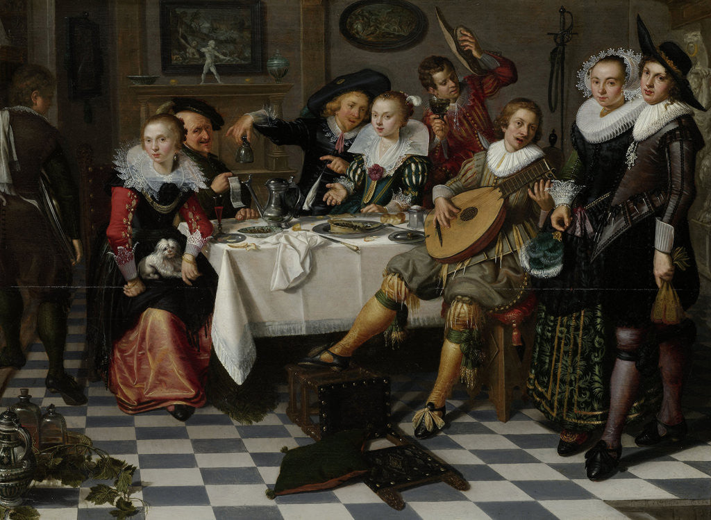 Detail of Merry Company by Isack Elyas
