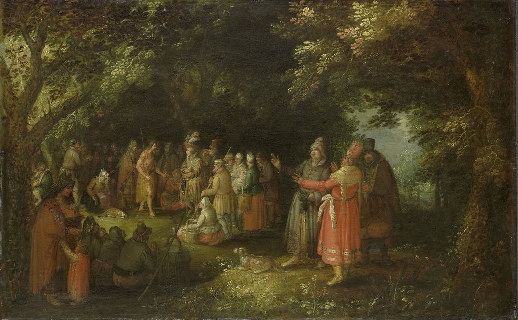 Detail of John the Baptist Preaching by David Vinckboons