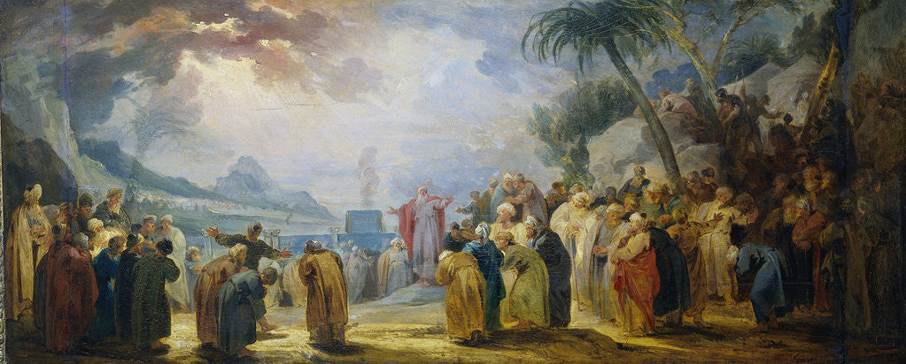 Detail of Moses Choosing the seventy Elders by Jacob de Wit