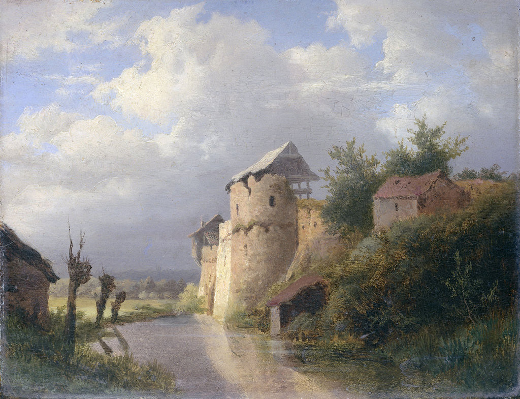 Detail of The old castle by Louwrens Hanedoes