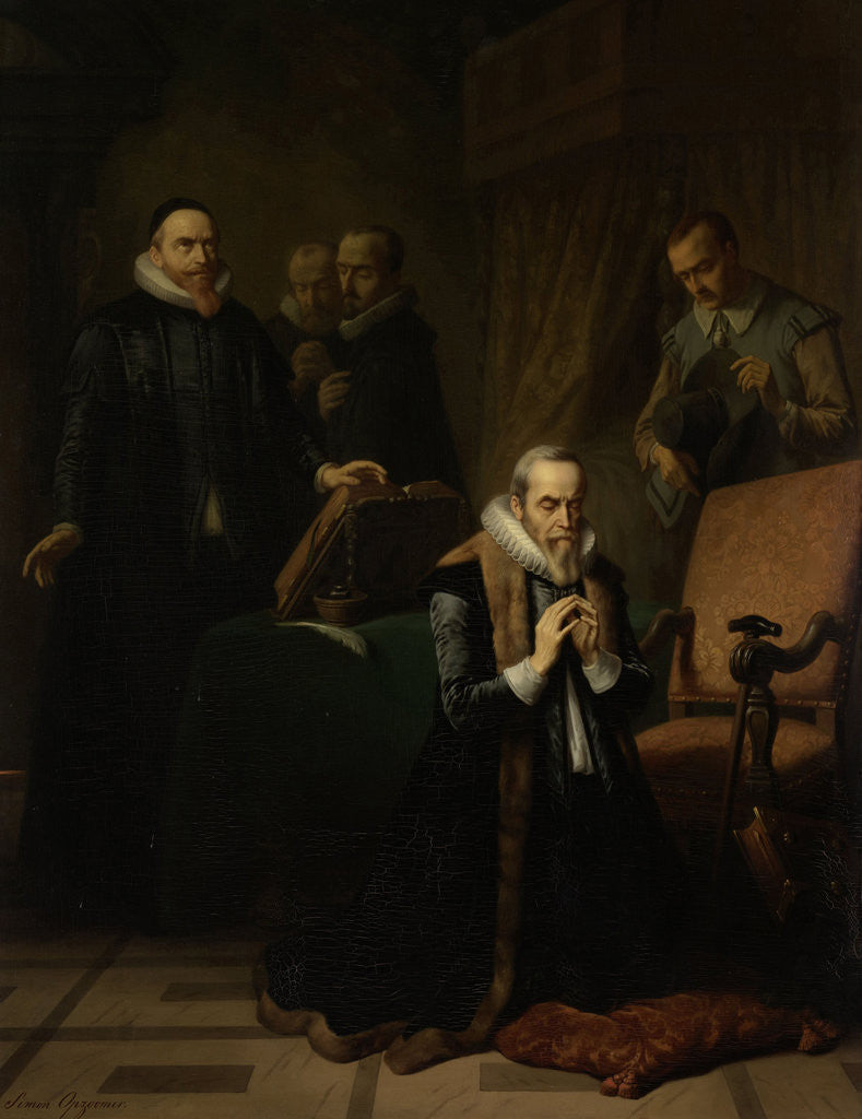 Detail of The last prayer of Johan van Oldenbarneveldt by Simon Opzoomer