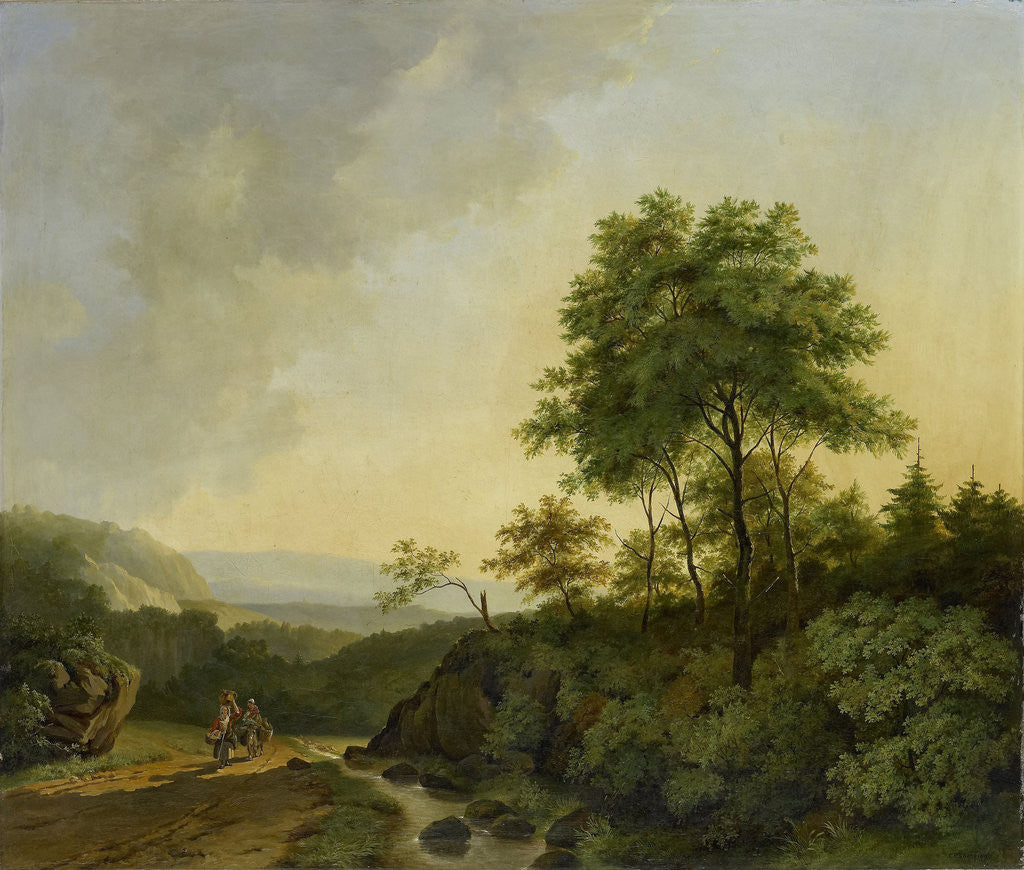 Detail of View in the Harz Mountains Germany by Cornelis François Roos