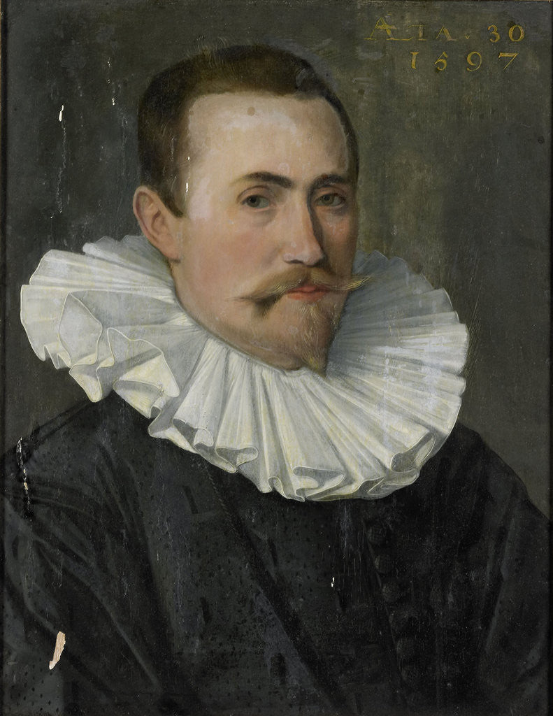 Detail of Portrait of a Man by Anonymous