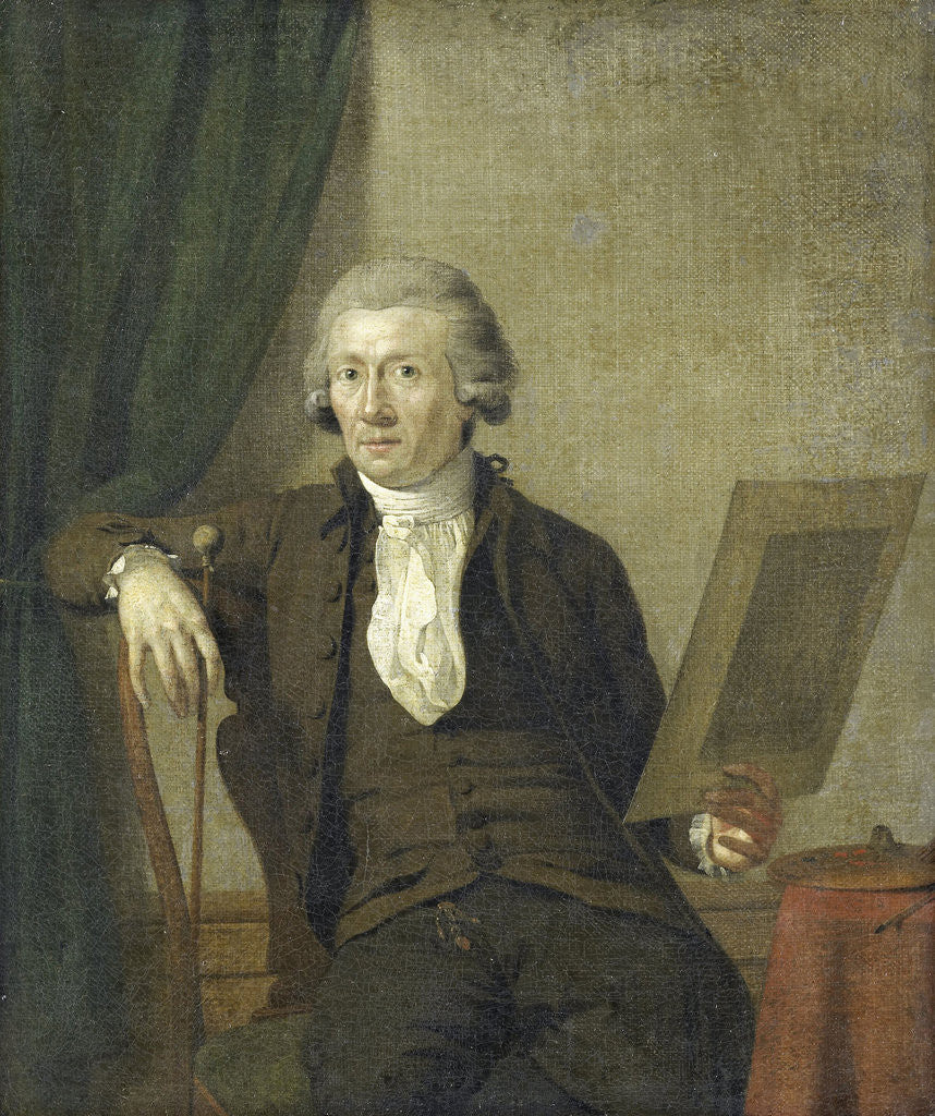 Detail of Portrait of Egbert van Drielst, Painter by Jan Ekels II