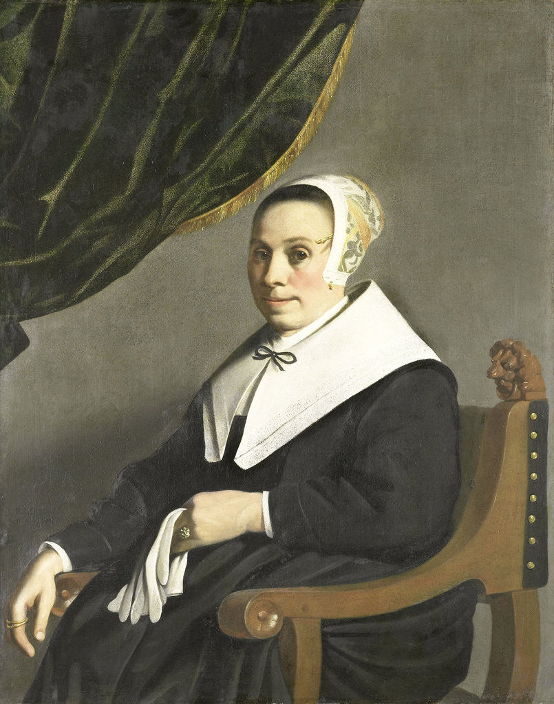 Detail of Portrait of a Woman by Michiel Nouts