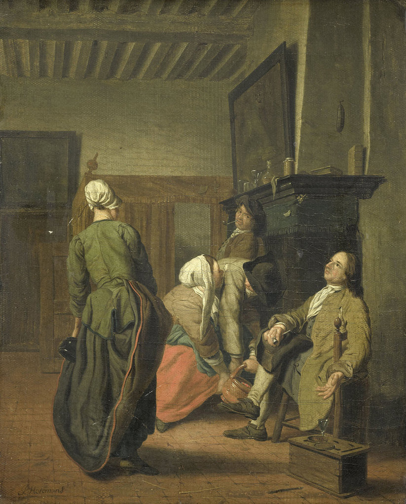 Detail of A Merry Party by Jan Josef Horemans II