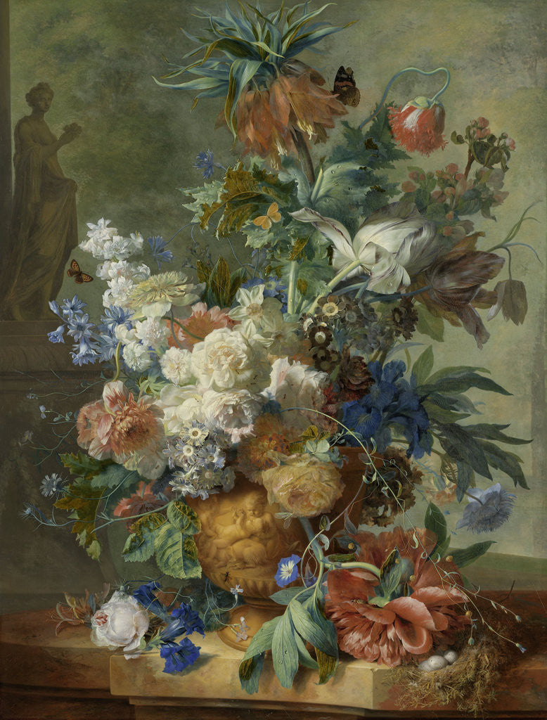 Detail of Still Life with Flowers by Jan van Huysum