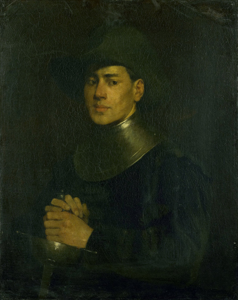 Detail of The cavalier by Louis Mettling