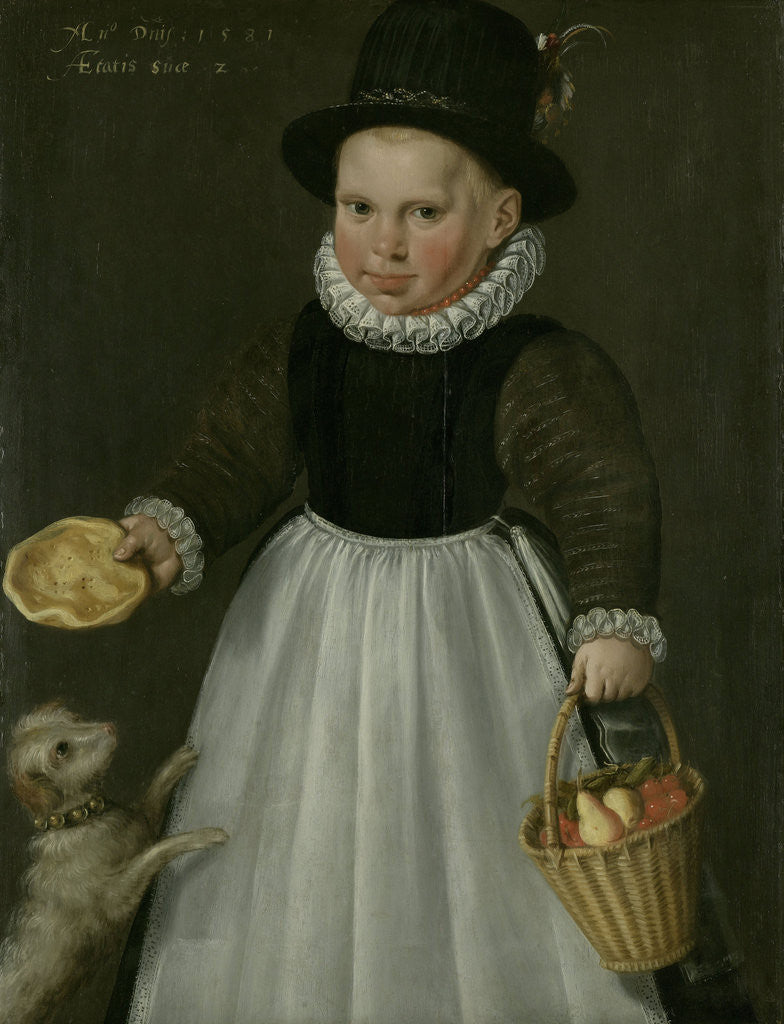 Detail of Portrait of a little Girl by Jacob Willemsz. Delff I