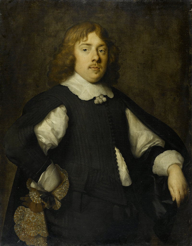 Detail of Portrait of Joan Pietersz Reael by Cornelis Jonson van Ceulen I