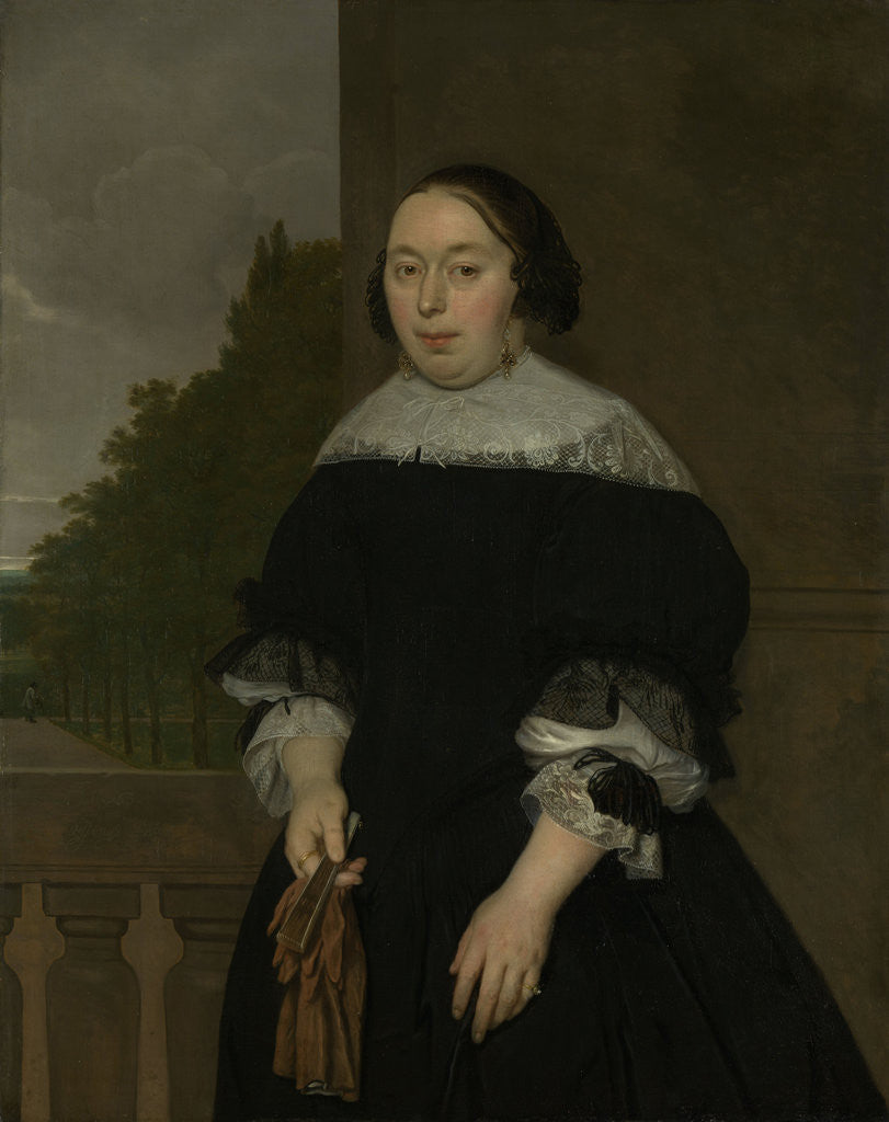 Detail of Portrait of Aletta van Ravensberg, Wife of Jan van Nes by Ludolf de Jongh