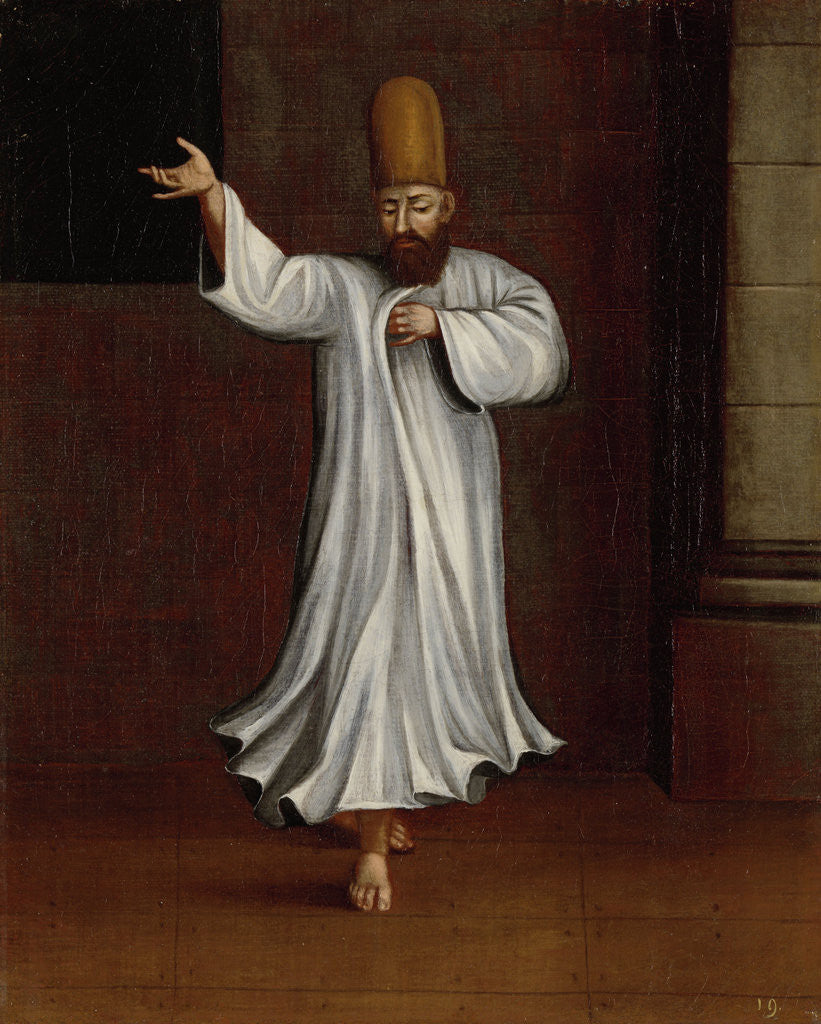 Detail of Dervish by Workshop of Jean Baptiste Vanmour