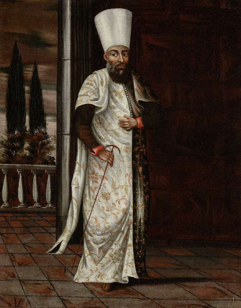 Detail of The Chaous Bachi by Workshop of Jean Baptiste Vanmour