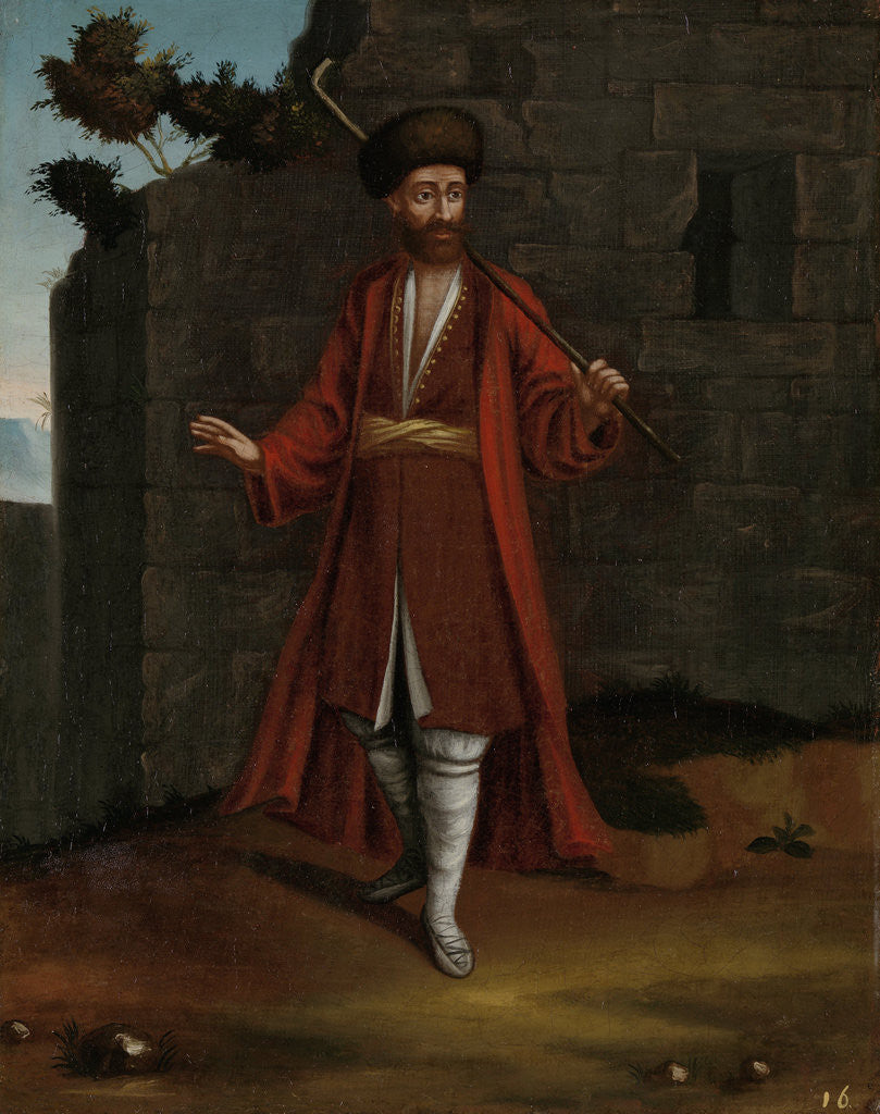 Detail of Man from the Bulgarian Coast Bulgaria by Workshop of Jean Baptiste Vanmour