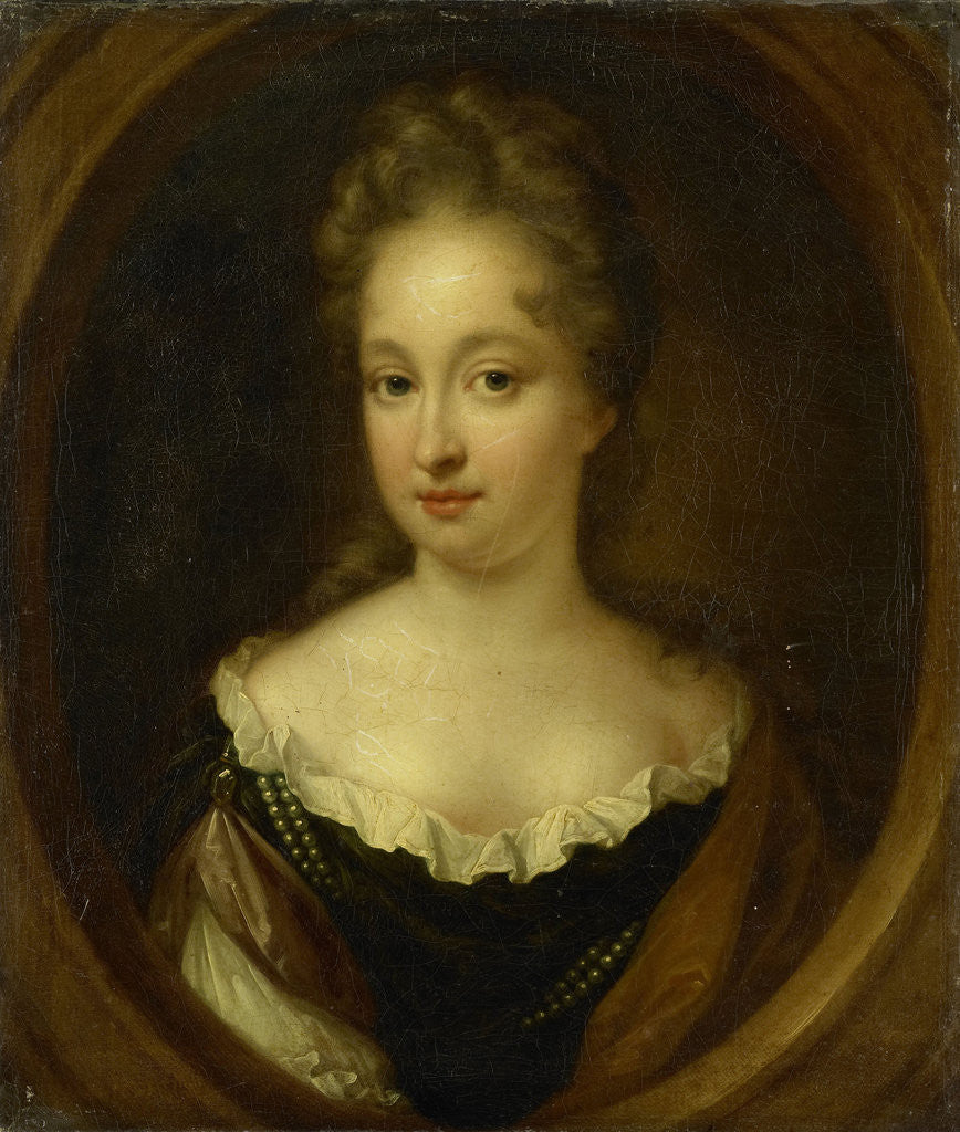 Detail of Portrait of Anna van Citters, Daughter of Aernout van Citters and Josina Parduyn by Simon Dubois