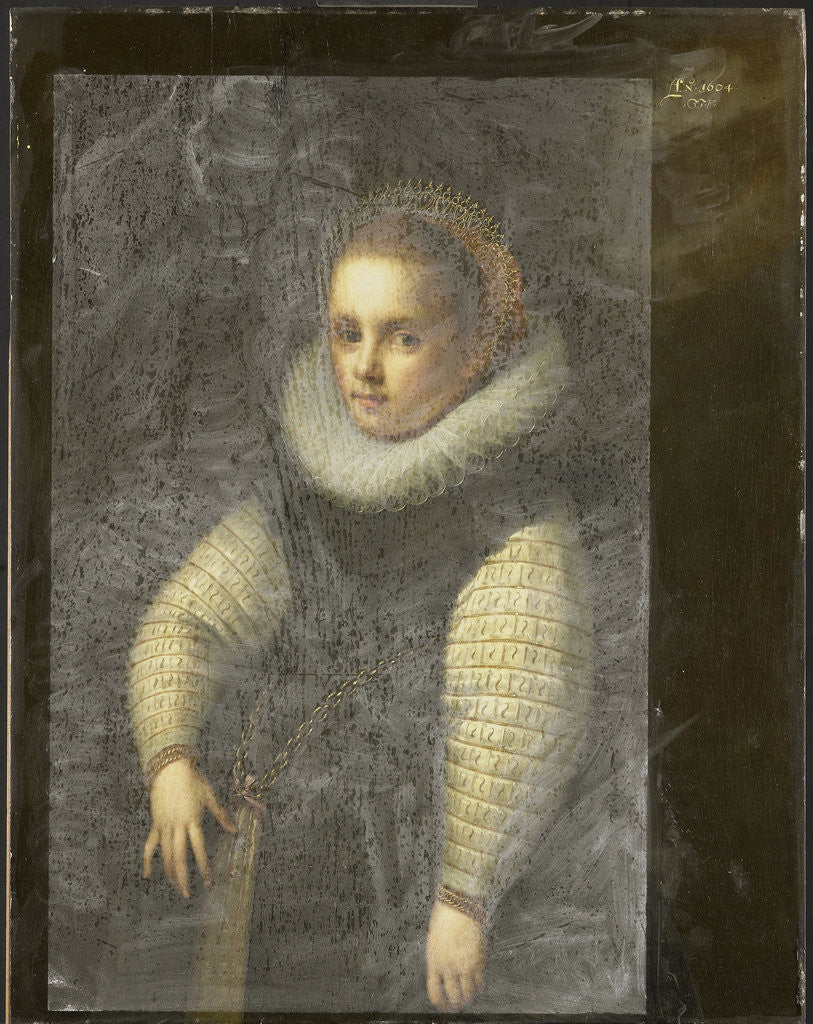 Detail of Portrait of Catharina Fourmenois as a Child, later Wife of Pieter Boudaen Courten by Gortzius Geldorp