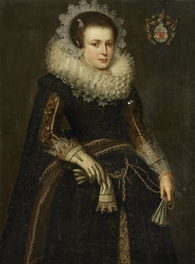 Detail of Portrait of Mertijntje van Ceters by Anonymous
