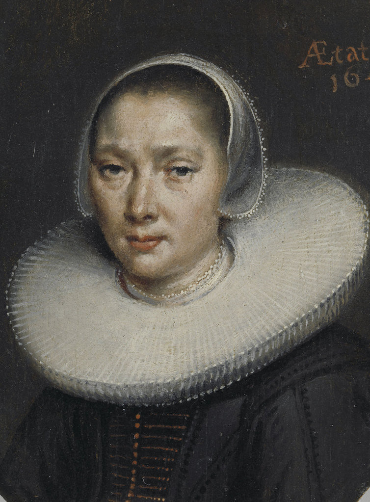 Detail of Portrait of a woman by Anonymous